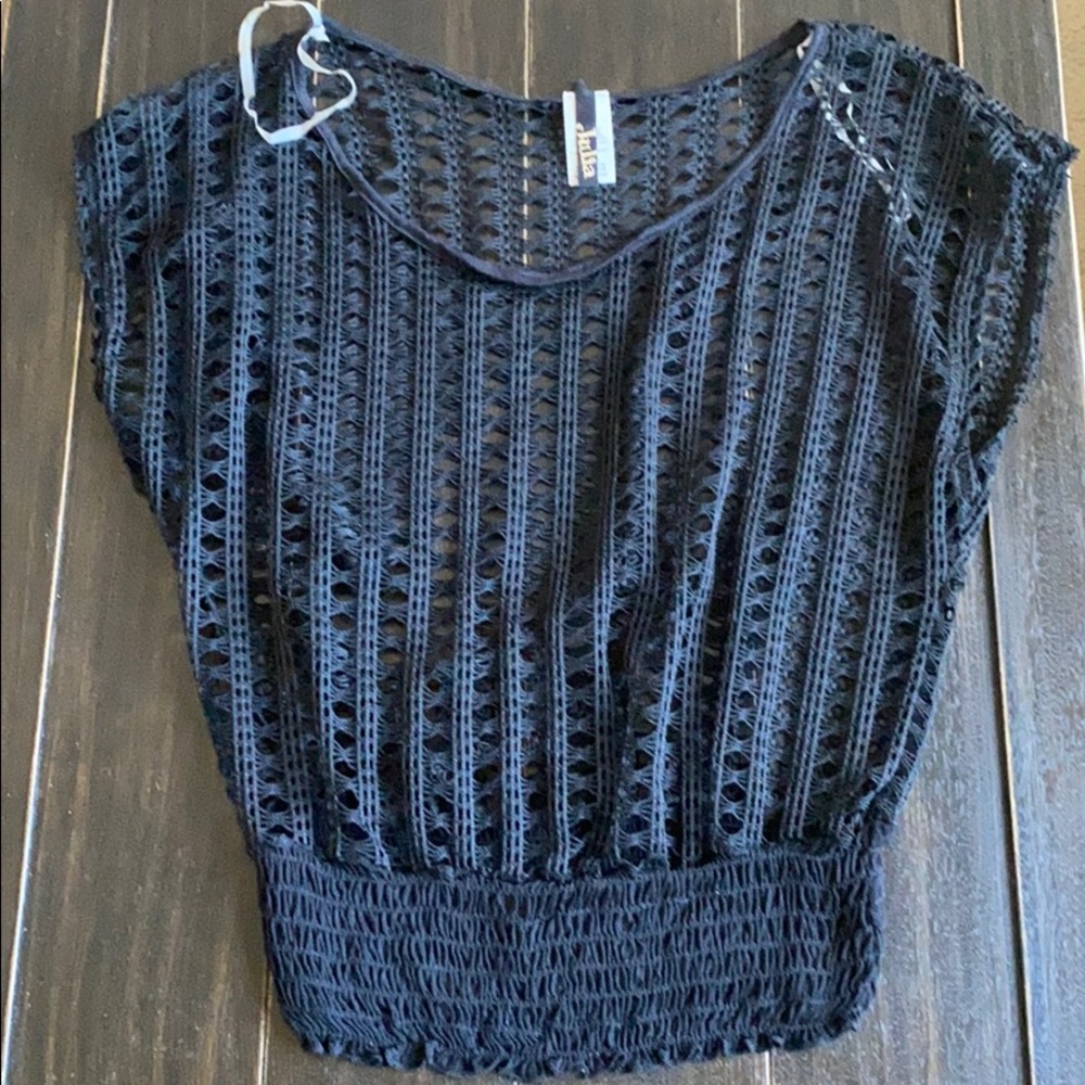 Beautiful black coverup top 🤍